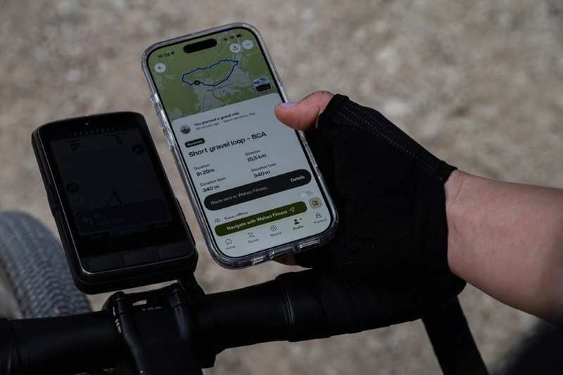 Wahoo und komoot vereinfachen Routenplanung und Navigation für Biker
