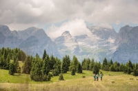 ...und immer wieder der fantastische Blick auf die Brenta-Dolomiten