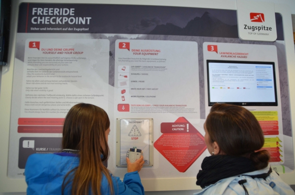Zugspitze: Präventive Sensibilisierung zum Thema Freeriden