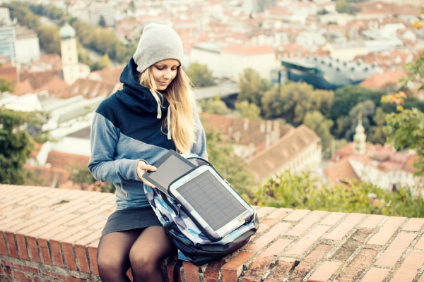 Stromversorgung auf dem R&uuml;cken